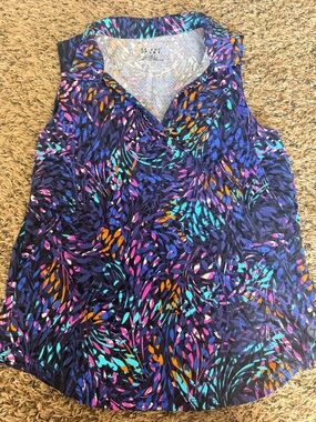 Tribal Women's Multicolor Patterned Tank Top - Navy, Purple, Teal, Pink, Orange
